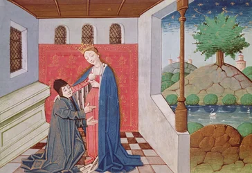 Ms 3045 fol.40v Dialogo tra Boezio e Filosofia, da 